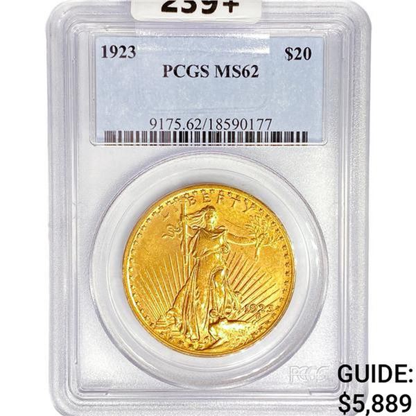 1923 $20 Gold Double Eagle PCGS MS63