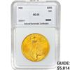 Image 1 : 1924 $20 Gold Double Eagle NNC MS66