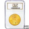 Image 1 : 1924 $20 Gold Double Eagle NGC MS63