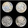Image 1 : (4) Buffalo Nickels (1915, 1919, 1937-D, 1938-D) H