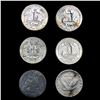Image 2 : (6) Varied US Quarters (1853, 1927-S, 1950, 1957-D
