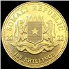 Image 1 : 2022 Somalia 1/10oz Gold 100 Shilling GEM PROOF