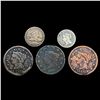 Image 1 : (5) Varied US Coinage (1828, 1843, 1851, 1858, 186