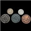 Image 2 : (5) Varied US Coinage (1828, 1843, 1851, 1858, 186