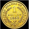 Image 2 : 1853-O Rare Gold Dollar HIGH GRADE