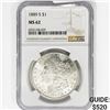 Image 1 : 1889-S Morgan Silver Dollar NGC MS62