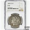 Image 1 : 1892-CC Morgan Silver Dollar NGC F12