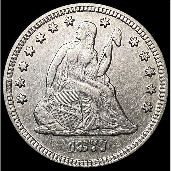 1877-S Seated Liberty Quarter NEARLY UNCIRCULATED