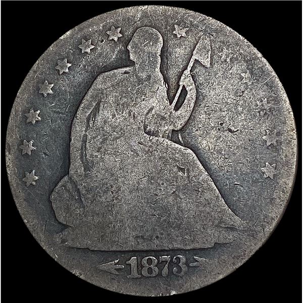 1873-S Arws Seated Liberty Half Dollar NICELY CIRC
