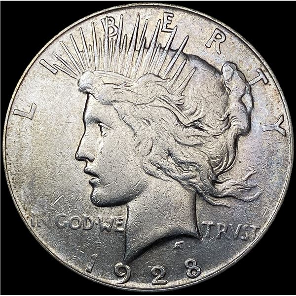 1928-S Silver Peace Dollar NEARLY UNCIRCULATED
