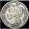 Image 1 : 1888 Nickel Three Cent CLOSELY UNCIRCULATED