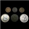 Image 1 : (6) Varied US Coinage (1816, 1863, 1864, 1941-S, 1