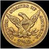 Image 2 : 1853 $2.50 Gold Quarter Eagle UNCIRCULATED