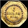 Image 2 : 1854 Octagonal California Gold Quarter UNCIRCULATE