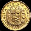 Image 2 : 1966 Peru .0471oz Gold 1/5 LIbra UNCIRCULATED