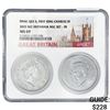Image 1 : 2023 G.Britain Silv. 2P Set-FR NGC MS69 QEII & K.