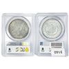 Image 2 : (2) Morgan Silver Dollars PCGS AU