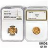 Image 1 : (2) Wheat Cents NGC,PCI MSRD, Red 1941-1947