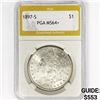 Image 1 : 1897-S Morgan Silver Dollar PGA MS64+