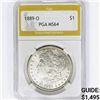 Image 1 : 1889-O Morgan Silver Dollar PGA MS64