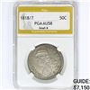 Image 1 : 1818/7 Capped Bust Half Dollar PGA AU58 Small 8