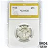 Image 1 : 1923 Standing Liberty Quarter PGA MS63