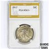 Image 1 : 1917 Walking Liberty Half Dollar PGA MS63+