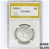 Image 1 : 1900-O Barber Half Dollar PGA MS61