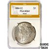 Image 1 : 1884-CC Morgan Silver Dollar PGA MS64 Wheel