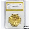 Image 1 : 1924 $20 Gold Double Eagle PGA MS65
