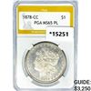 Image 1 : 1878-CC Morgan Silver Dollar PGA MS65 PL