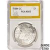 Image 1 : 1884-CC Morgan Silver Dollar PGA MS65