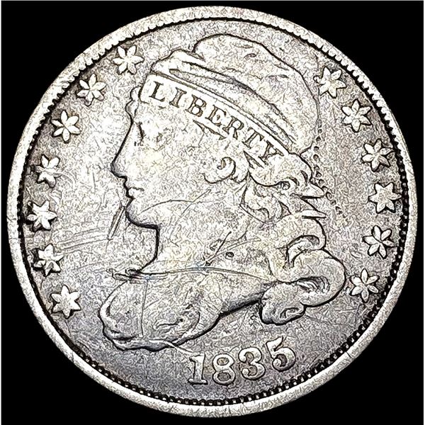 1835 Capped Bust Dime NEARLY UNCIRCULATED