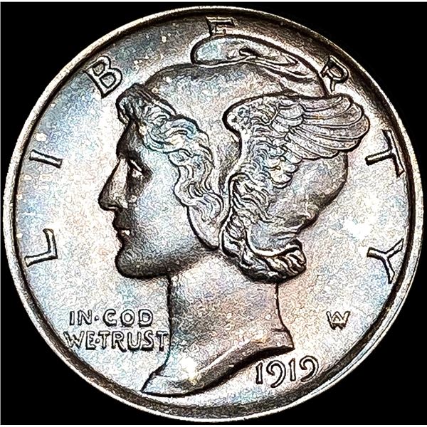 1919 FSB Mercury Dime CHOICE BU