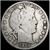 Image 1 : 1913 Barber Half Dollar NICELY CIRCULATED