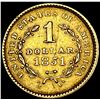 Image 2 : 1851 Rare Gold Dollar CLOSELY UNCIRCULATED