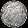 Image 2 : 1869 Seated Liberty Half Dollar NICELY CIRCULATED