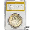 Image 1 : 1902 Morgan Silver Dollar PGA MS65+