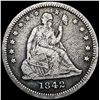Image 1 : 1842-O Seated Liberty Quarter NICELY CIRCULATED