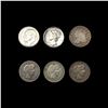 Image 1 : (6) Varied US SILV Dimes (1837, 1902, 1913, 1914-D
