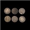 Image 2 : (6) Varied US SILV Half Dimes (1835, (2) 1837, 184