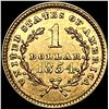 Image 2 : 1854 Rare Gold Dollar UNCIRCULATED