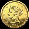 1843-O $2.50 Gold Quarter Eagle NEARLY UNCIRCULATE