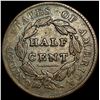 Image 2 : 1828 Classic Head Half Cent NEARLY UNCIRCULATED