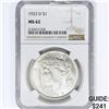 Image 1 : 1923-D Silver Peace Dollar NGC MS62