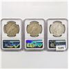 Image 2 : (3) 1934-S Peace Silver Dollar NGC VF