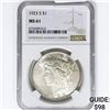 Image 1 : 1923-S Silver Peace Dollar NGC MS61