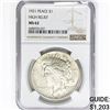 Image 1 : 1921 Silver Peace Dollar NGC MS62 High Relief