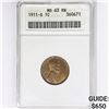 Image 1 : 1911-S Wheat Cent ANACS MS63 RB