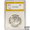 Image 1 : 1939 Walking Liberty Half Dollar PGA MS63